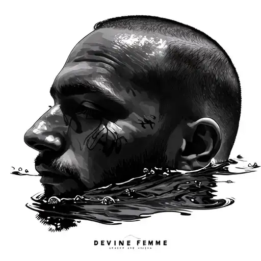 Mac Miller Swimming album cover featuring Devine femine tattoo design idea