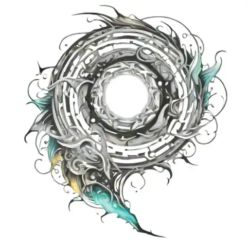 supernova tattoo design idea