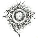 supernova tattoo design idea