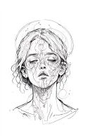 depression thoughts tattoo design idea