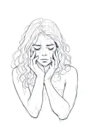 depression thoughts tattoo design idea