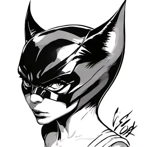 Catwoman tattoo design idea