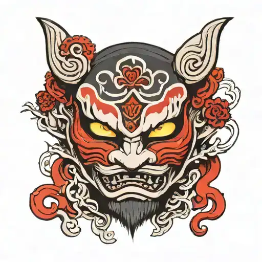 anbu mask made tattoo design idea