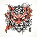 anbu mask made tattoo design idea