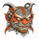 anbu mask made tattoo design idea