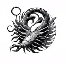 combination cancer Scorpio Gemini Sagittarius tattoo design idea
