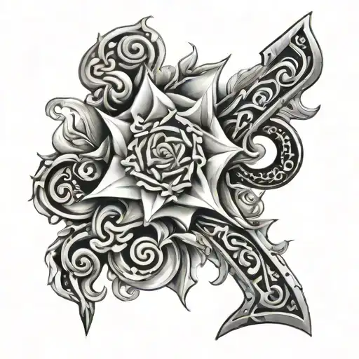 30 june 2004 with roman number tattoo design idea