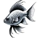 queen angelfish tattoo design idea