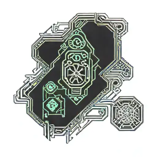 self made with a credit card tattoo design idea