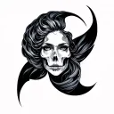Collarbone tattoo design idea