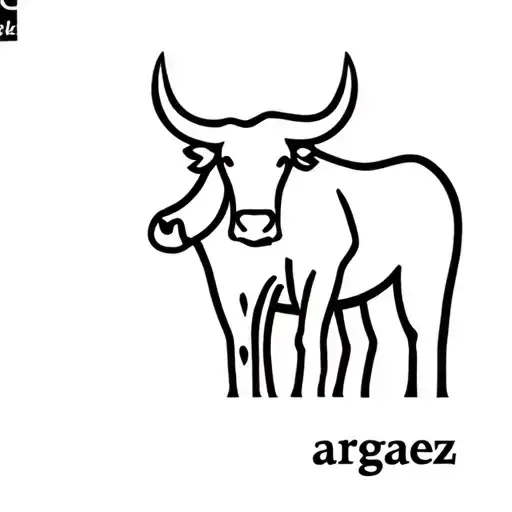 make a cattle brand with name "Argaez" tattoo design idea