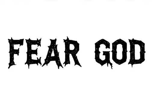 "FEAR GOD" tattoo design idea