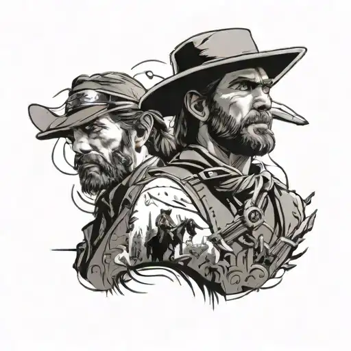 red dead redemption 2 tattoo design idea