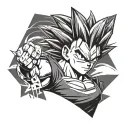gohan super saiyan tattoo design idea