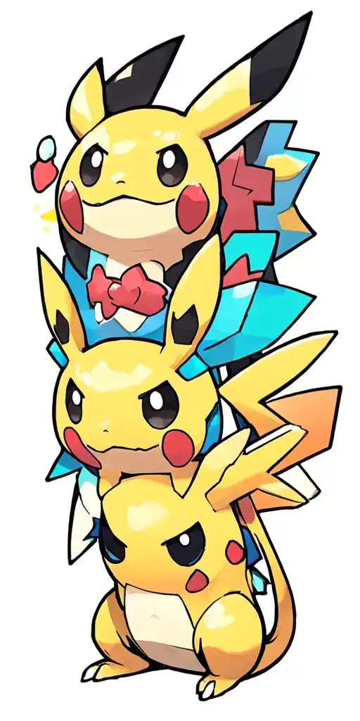 Multiple pokemons tattoo design idea