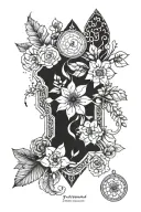 focus on the present  tattoo design idea