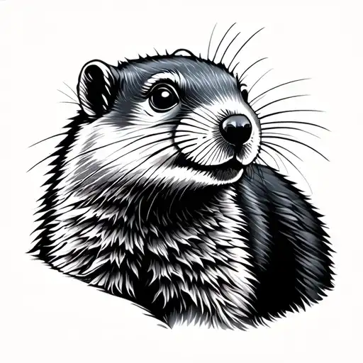 marmot tattoo design idea