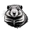 marmot tattoo design idea