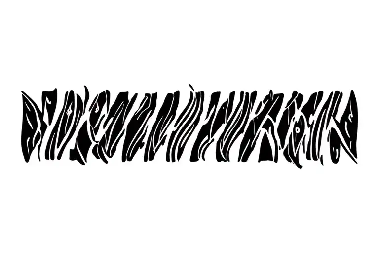 Solid Black tattoo design idea