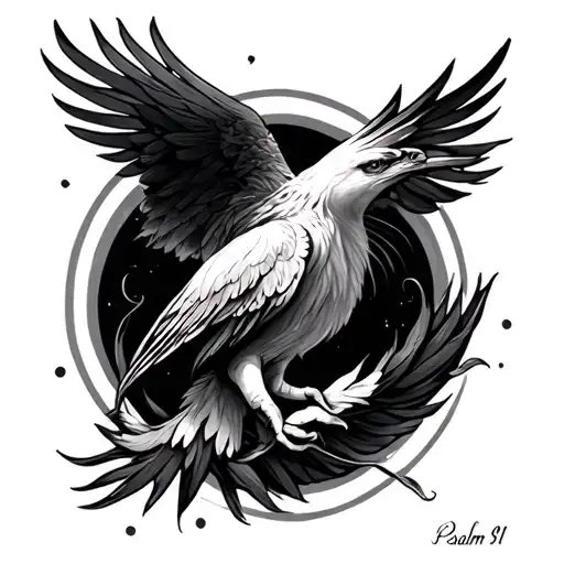 Psalm 91 tattoo design idea