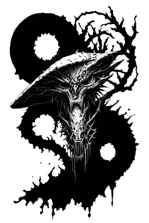Dorohedoro en Mushrom tattoo design idea