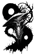Dorohedoro en Mushrom tattoo design idea