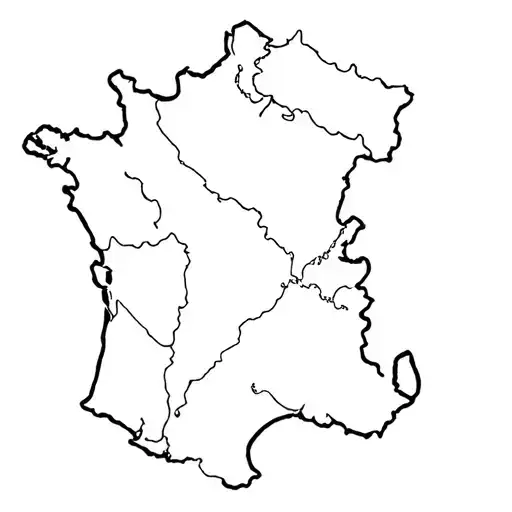 France and Colombia tattoo design idea