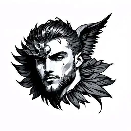 Adonis tattoo design idea