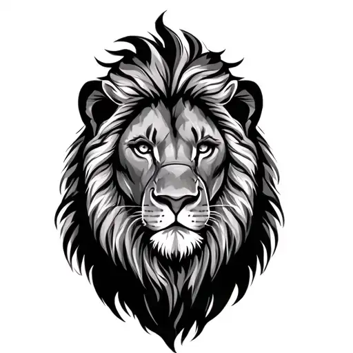 Father And Son Lion tattoo design idea