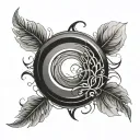 simple  enso tattoo design idea