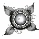 simple  enso tattoo design idea