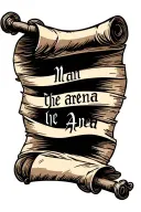 scroll of parchment with "man in the arena" speech written out tattoo design idea