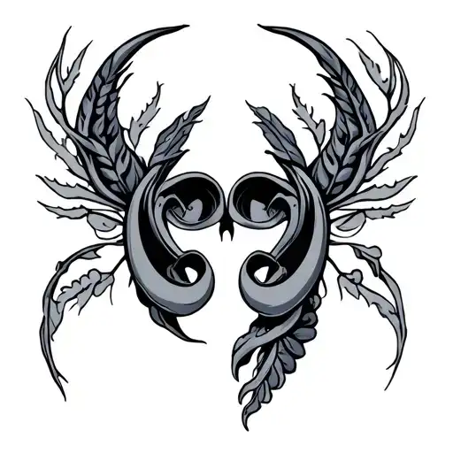 Cancer Gemini tattoo design idea