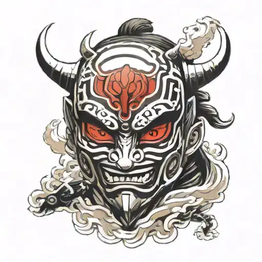 anbu mask made tattoo design idea