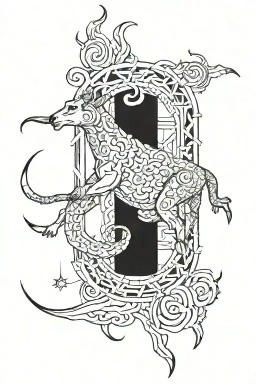 Liam leo zodiac Chester, United Kingdom  tattoo design idea