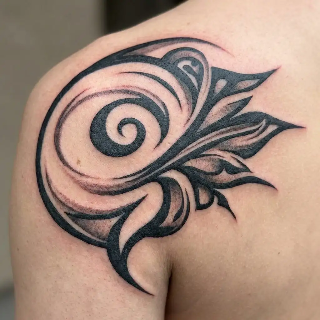 Persian Farvahar tattoo design idea