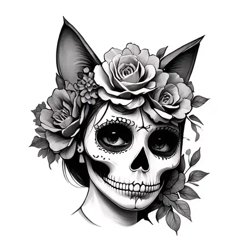 catrina tattoo design idea
