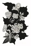 pasta shapes tattoo design idea