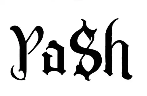 "Ya $ h" tattoo design idea