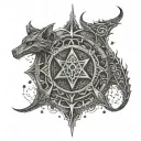 elder scrolls tattoo design idea