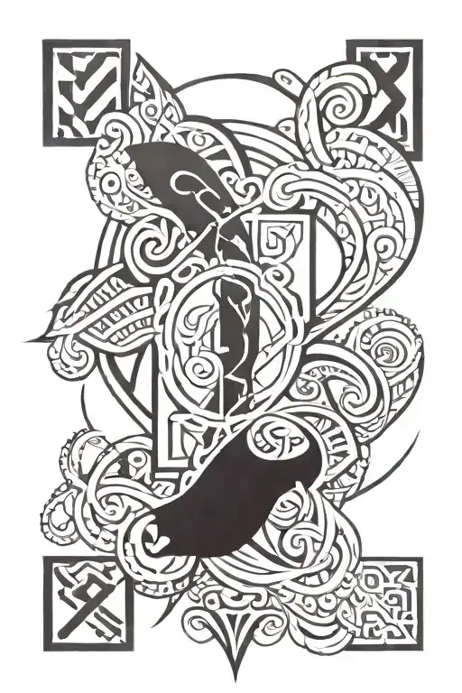 last name written tattoo design idea