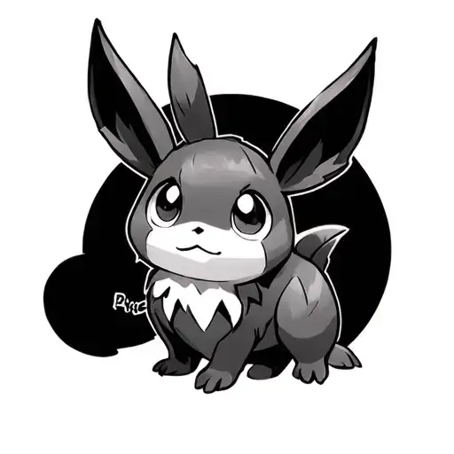 pokemon eevee tattoo design idea