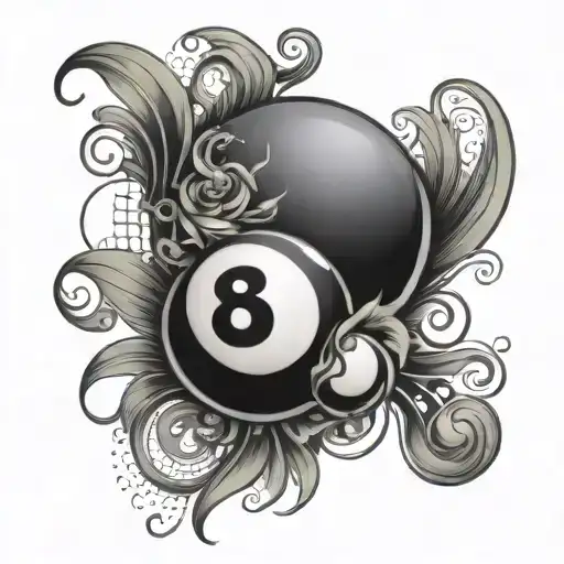 Scopian, lime, 8 ball tattoo design idea