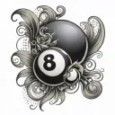 Scopian, lime, 8 ball tattoo design idea