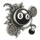 Scopian, lime, 8 ball tattoo design idea