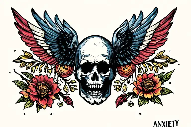 anxiety ptsd depression survivors tattoo design idea