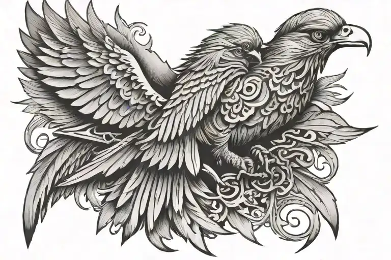 thunderbird tattoo design idea
