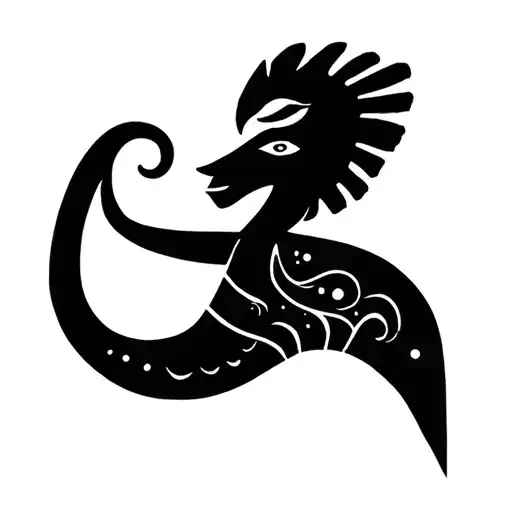 minimalist kokopelli playing tattoo design idea
