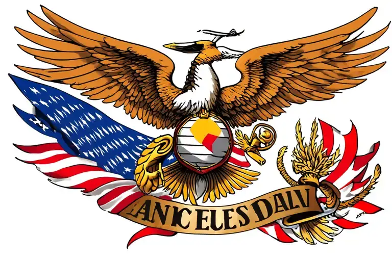 usmc, middle east tattoo design idea