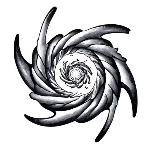 spiral star spiral tattoo design idea
